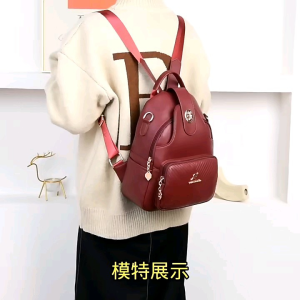 Ransel kulit Wanita Terbaru 2023 Ransel multifungsi tas gendong wanita korea terbaru