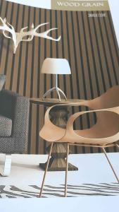 Wallpaper Dinding Rol Besar Premium Motif Kayu Panel Serat Tebal Tekstur Timbul Ukuran 1 Meter X 15 Meter