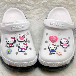 JBSet 🍭👠🌈ตัวติดรองเท้ามีรู “ คิตตี้ เหมียว “ 8ชิ้น 👠🌈⚡️ShoeCharm “ kitty Cat ” แมว น่ารักคิ้วท์ สุดๆ