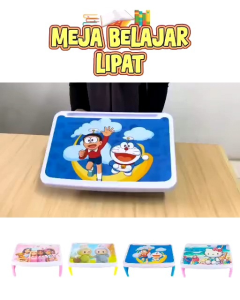 Meja Belajar Lipat Anak Buka Tutup Plastik Furniture