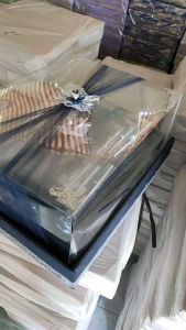 Kotak Hantaran Pernikahan Isi 4 Kotak Seserahan Lengkap Dengan Mika Tutup Siku dan Pita