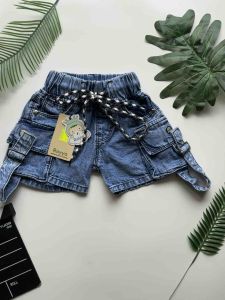 Celana Jeans Pendek Anak Perempuan Umur 1-5 Tahun Bahan Jeans Premium
