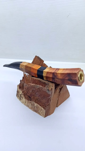 Pipa Kayu Kelor Hitam D21: Model Belimbing Segi 8 & Kombinasi Liwung Kelor Emas