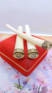 Pipa Tulang Sapi Variasi Alpaka Oval Premium D24