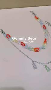 Bonita Gummy Bear Chain Pants Belt Rantai Celana Rantai Dompet Akrilik Beruang Gantungan Celana Rantai Pinggang