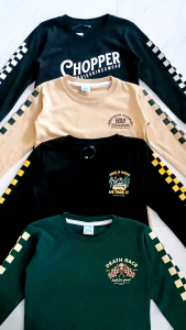 Baju Kaos Anak Laki-laki Lengan Panjang Motif Mobil Usia 1-12 Tahun Bahan Katun