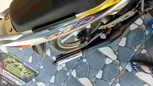 KNALPOT STANDART RACING FIZ R FORCE ONE TAMENG FULL PRESS/FULL SIRIP SUARA PREPETGARING KEMRINCING