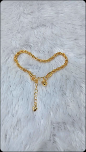 Bundara Acc-1563 Gelang titanium wanita Gelang tambang cantik simple titanium