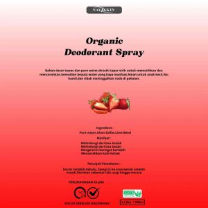 NAYZSKIN Deodorant Spray Organik Anti Bau Badan Wangi Strawberry