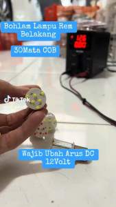 Lampu Stop Belakang Stop Rem 30 Mata COB 4 Warna 2 Mode Running Dan Flash Arus Wajib DC 12Volt
