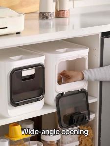 10KG Durable Rice Dispenser Storage Container for Kitchen Organizer / Countertop Cabinet Rice Storage Moisture-proof Sealed Insect-proof