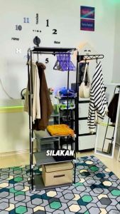 Rak Baju /Gantungan Baju Serbaguna Triangle Stand Hanger Multipurpose Rak Organizer GSF 722 Multifungsi