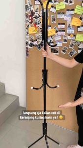 Gantungan Baju Stand Hanger Besi 165cm Rack Organizer Coat Rack Minimalis GSF 4005 Packing Bubble Wrap