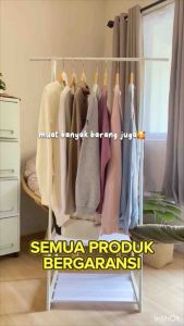 Gantungan Baju 2 Susun/Stand Hanger Besi Anti Karat GSF 2706 Portable Praktis & Stylish KuatTebalKokohSerbaguna