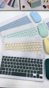 ชุดเม้าส์คีย์บอร์ด บอร์ด ไร้สาย / Bluetooth แป้นพิมพ์ ไทย หุ้น สำหรับ ที่งาน พกพาง่าย