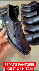 SEPATU PANTOFEL ANAK LAKI LAKI FORMAL SEKOLAH PONDOK DAN KERJA/SEPATU PANTOFEL KULIT PRIA HITAM/SEPATU VANTOFEL COWOK UKURAN 33 34 35 36 37 38 39 40 41 42 43 44