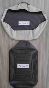 Combo Áo Yên Trước Sau Cub 87 81 Đen Form Zin Hàng Đẹp Loại 1 . Lưu Ý Ra Thợ Bấm Ghim . Da Yên Thái Dầy Mịn NK Vvv...Zvx