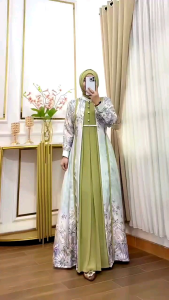 Bintang Exclusive Gamis Motif Cantik Simple Kekinian Elegan Edisi Marbela Dress