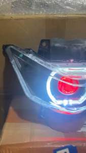 Reflektor plus muka Beat deluxe  2020-2023 set Biled Biled 45 inci devil super kece super terang kualitas Terbaik joss