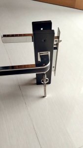 Handle Pintu Kamar Hitam Dop Ongkel Black Series Stainless Powder Couting Kuat Dan Awet