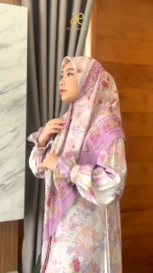 DYN - Sorelina Scarf DYN SIGNATURE Hijab Persegi Kerudung Segiempat Voal Premium Printing DYN CLOTHINGLINE