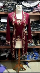 kebaya besan motif baru full bordir