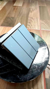 saklar lampu biru sangat tipis anti gores 1 gang 1way