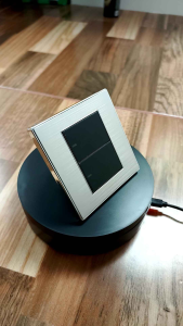 saklar lampu stainless stell dengan led indicator 1 gang 1way