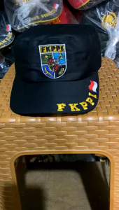 Topi Komando Hitam Fkppi - Topi Komando GM Fkppi Full Bordir