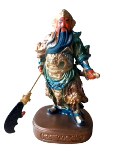 Patung Pajangan Dewa Kwan Kong Emas 4 Inch ( 10 Cm)