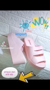 Sandal wanita selpo karet wejez wanita terbaru