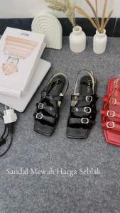 LANOES Sandal Wanita Teplek Fashionable 2024