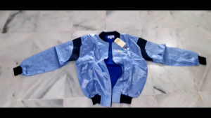 Jaket olahraga renee biru muda