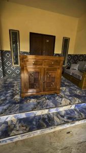 Bufet Pendek Buffet Minimalis Kayu Jati Tua