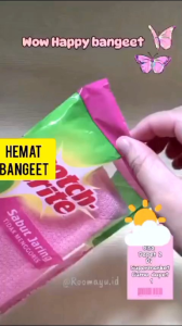 3M SCortch-Brite Sabun jaring Anti gores. efektif membersihkan alat makan apa pun