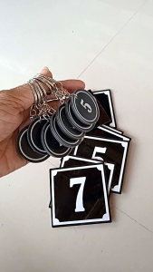 Nomor Pintu & Gantungan Kunci Kamar Kos & Hotel