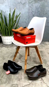 Sepatu Kantor Kickers Kulit Sapi & Pantofel Pria