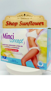 Giảm cân Minci Concept 30 gói giảm mỡ bụng eo đùi cho phụ nữ an toàn của Pháp