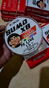 Senar Pe Radical Sumo x8 multi colour 200m strong braided