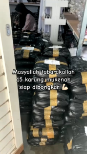 Mukena Bordir Seribu Bunga & Mukenah Santri Katun Premium Adem Hias Bunga