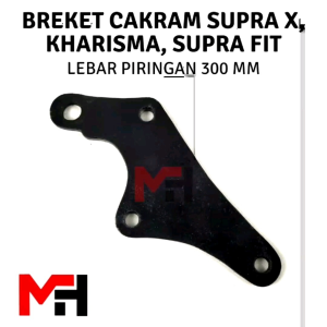 Breket Cakram Disc Kaliper Depan Supra X Kharisma Piringan Besar 300