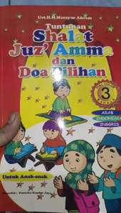 buku tuntunan shalat juzamma dan doa pilihan full colour 3 bahasa (1525cm)