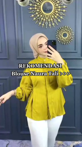 KEMEJA BLOUSE NAURA TALI SAMPING TERBARU /BAJU NAURA SET BLOUSE DEWASA