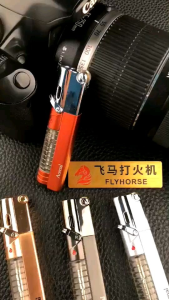 Bật Lửa Hộp Qụet kim loại khò cao cấp AM7108 có khóa ON/OFF