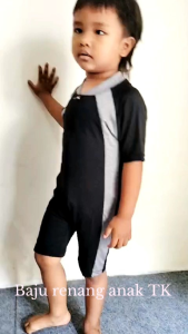 Baju renang anak perempuan 2/7 tahun baju renang anak polos kombinasi Pakaian renang anak tk