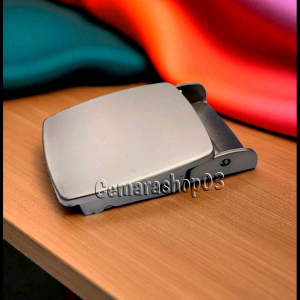 KEPALA GESPER IKAT PINGGANG SABUK KANVAS NILON 4CM JEPIT BUCKLE XRAY BESI