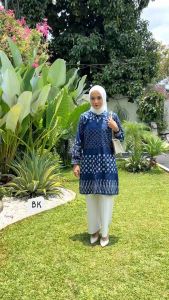 Couple batik pasangan model tunik bahan katun halus lembut