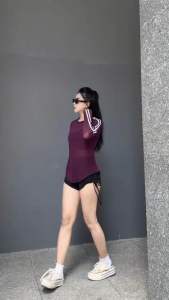 Áo tanktop dài tay tập gymaerobic nữ