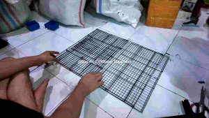 GPSS- Kandang Besi Lipat 50x30x30 Kandang Kucing Marmut Sangkar Burung Love Bird Kenari Iguana Kandang Ayam
