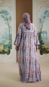 RURRYA DRESS BY NADHEERA LUXURY - DRESS BUNGA NADHEERA - DRESS MOTIF CANTIK NADHEERA